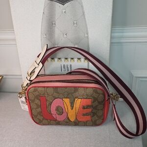 Coach Jes Crossbody with "Love" print